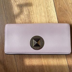 Pale pink Kate Spade clutch - NWOT